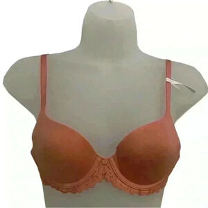 Aerie Real Sunny Lightly Lined Full Coverage Lace Bra 32AA NWT Terra Cotta